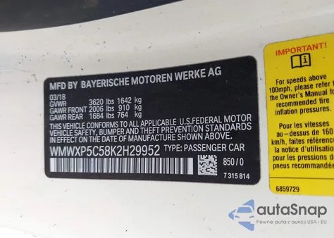 2019 Mini Cooper from USA, damaged, VIN WMWXP5C58K2H29952